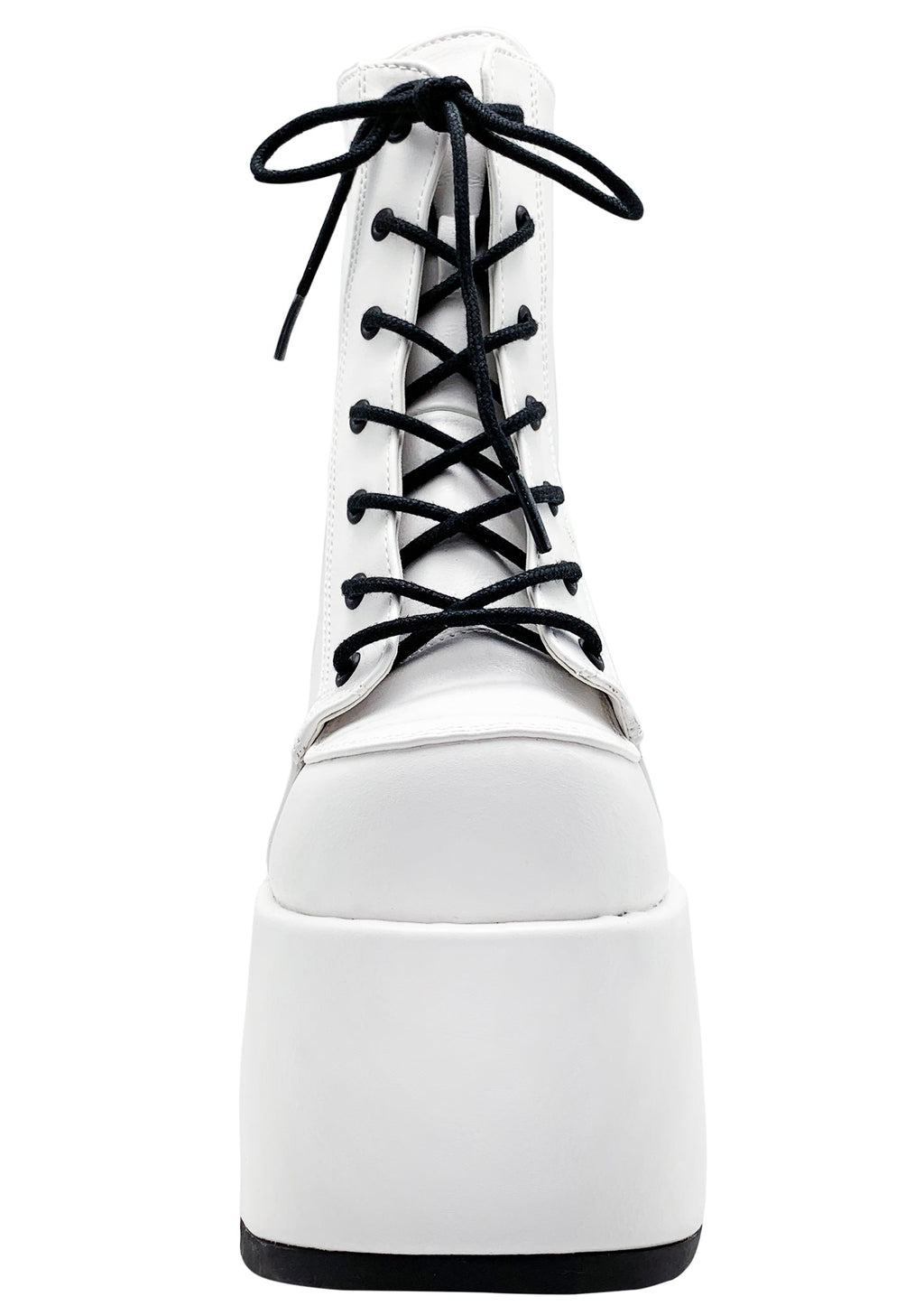  CAMEL 203 Deja Vu White Platform Boots