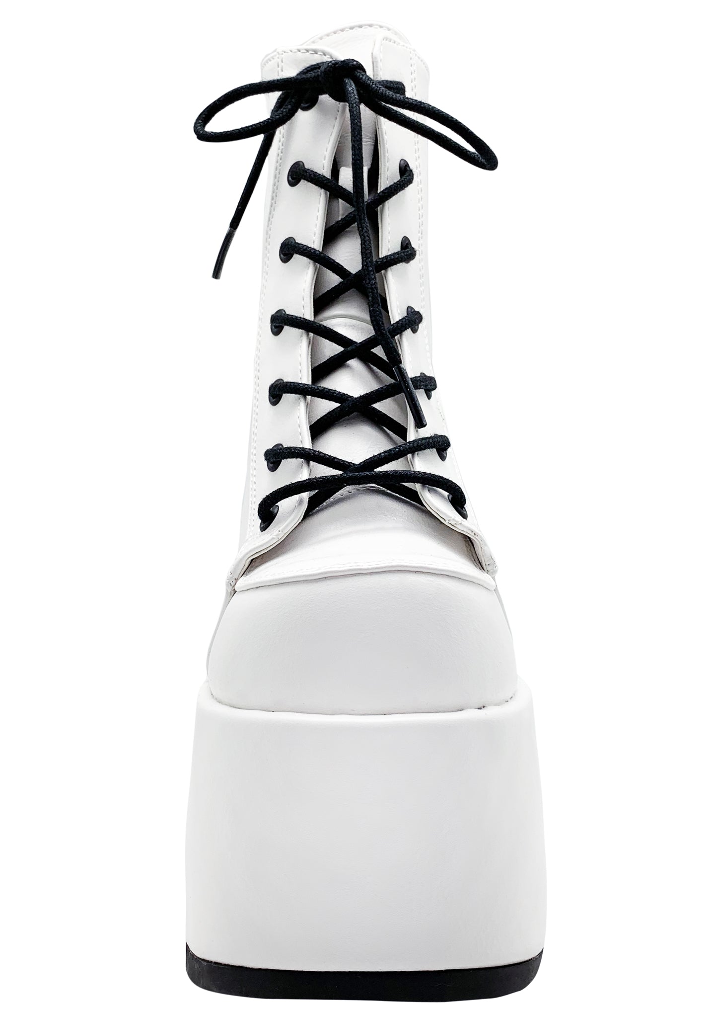  CAMEL 203 Deja Vu White Platform Boots