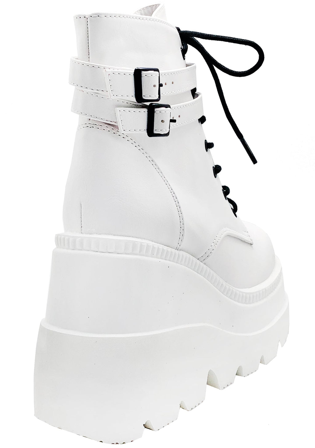  SHAKER 52 White Platform Boots