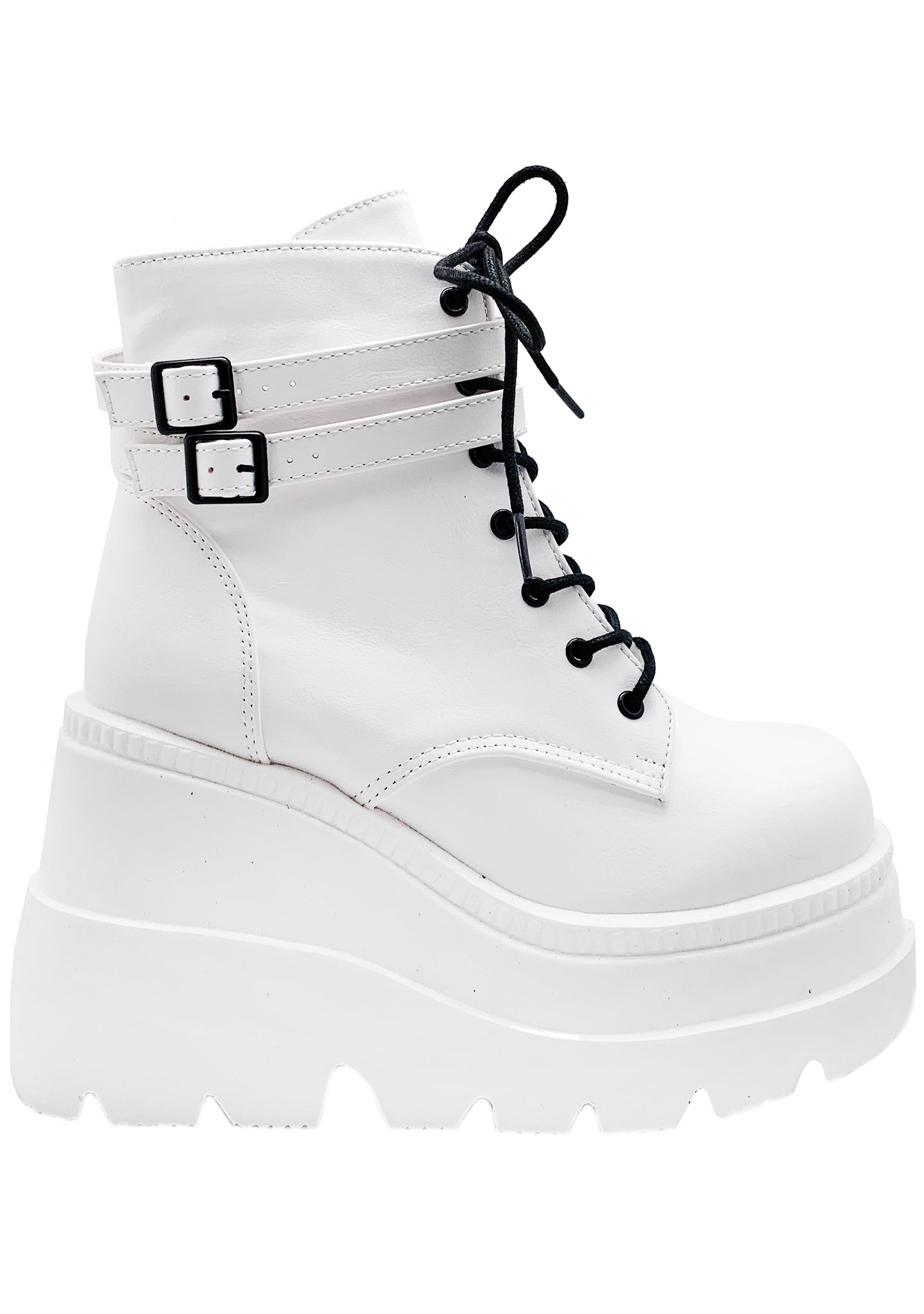  SHAKER 52 White Platform Boots