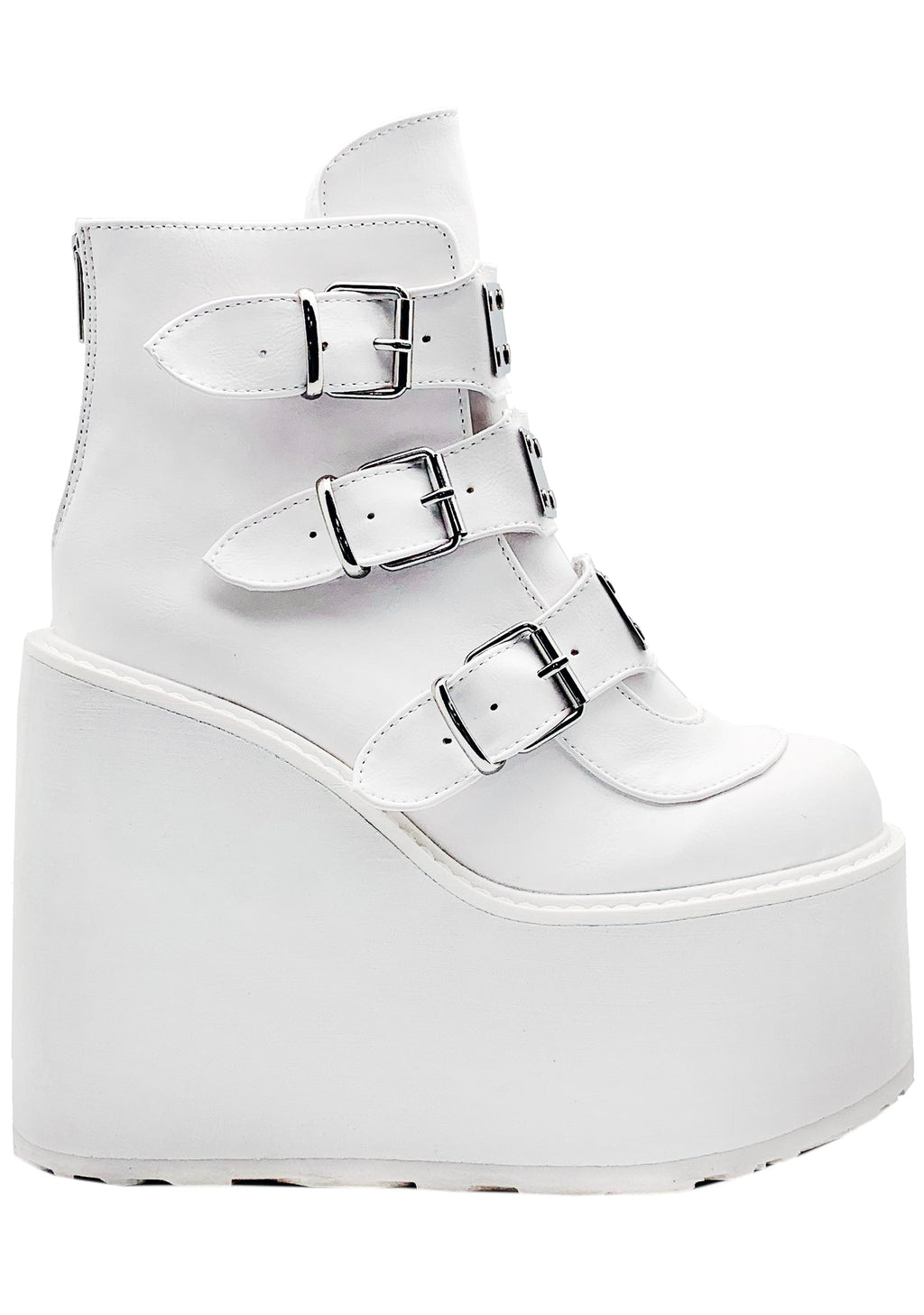  SWING 105 Asylum White Platform Boots