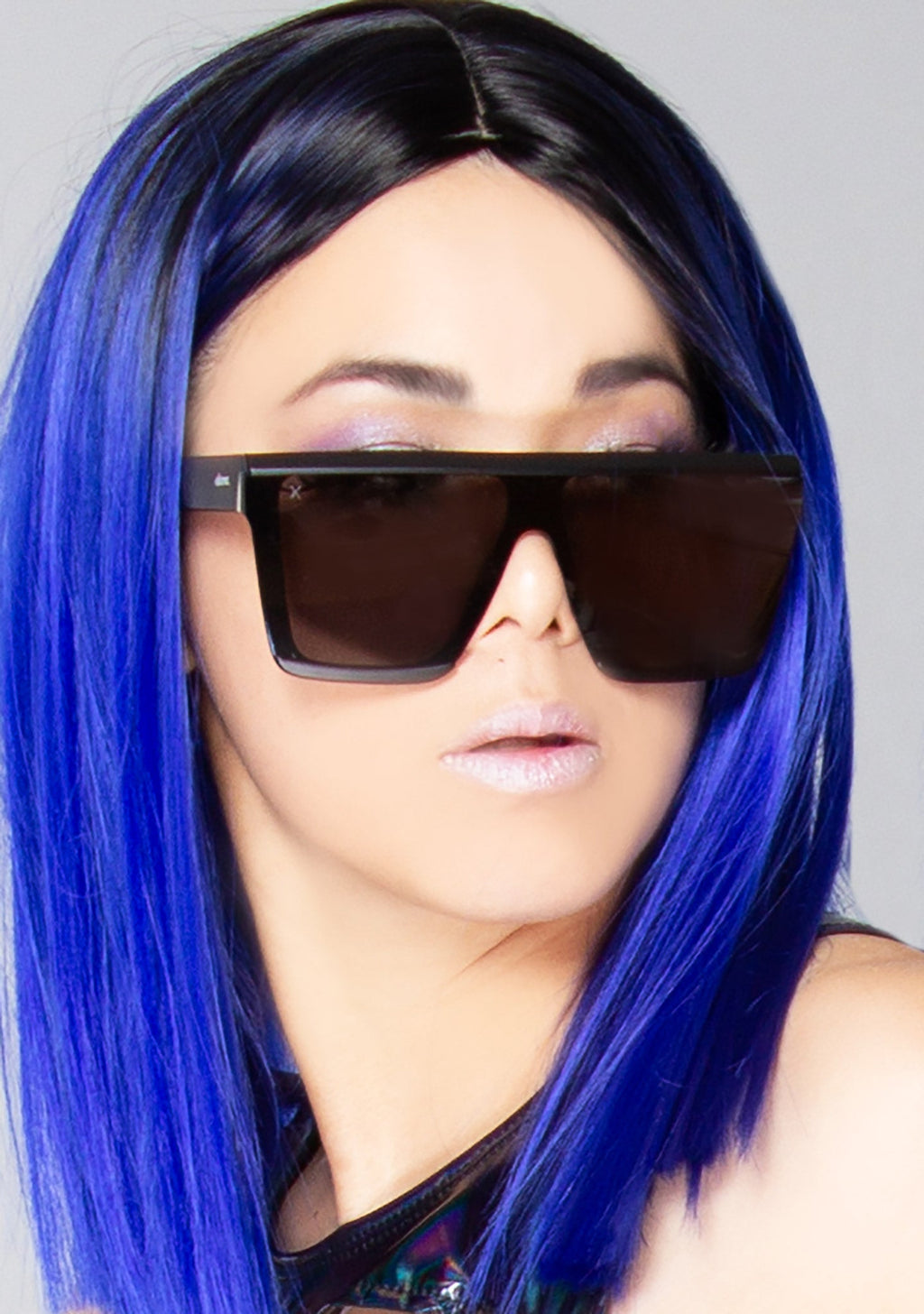  Unlocked Sunglasses In Matte Black/Grey Mirror
