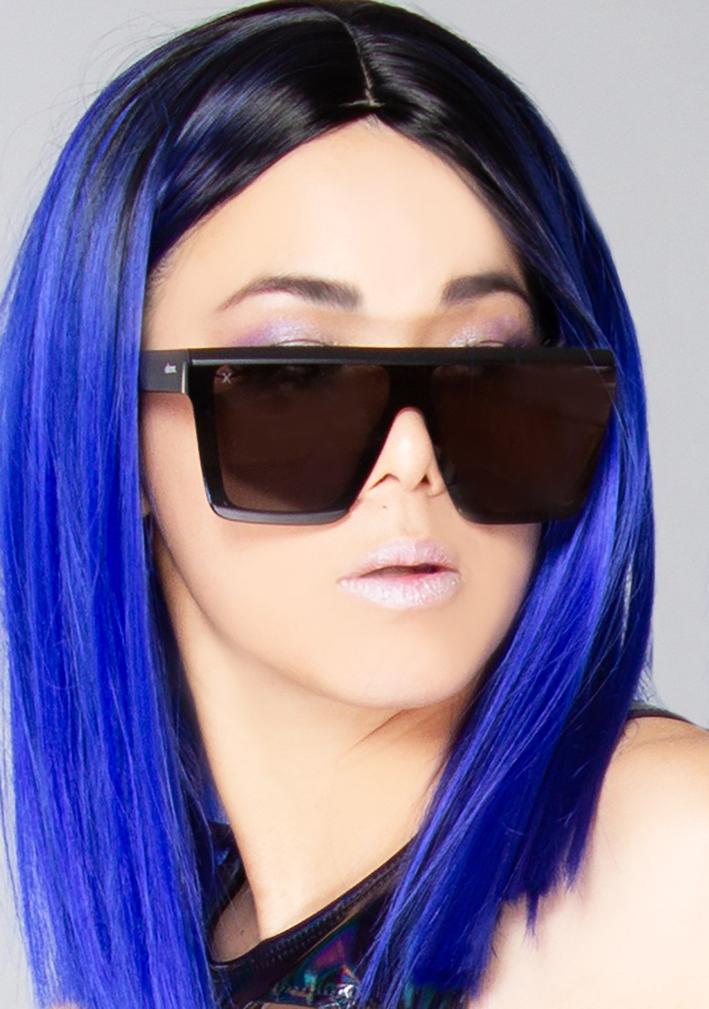  Unlocked Sunglasses In Matte Black/Grey Mirror