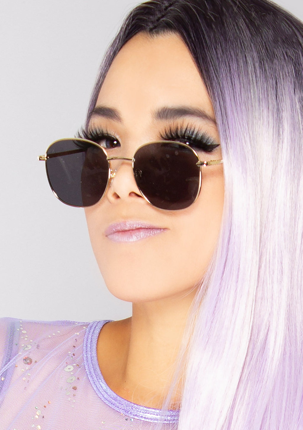  Avalon Sunglasses In Matte Gold/Grey