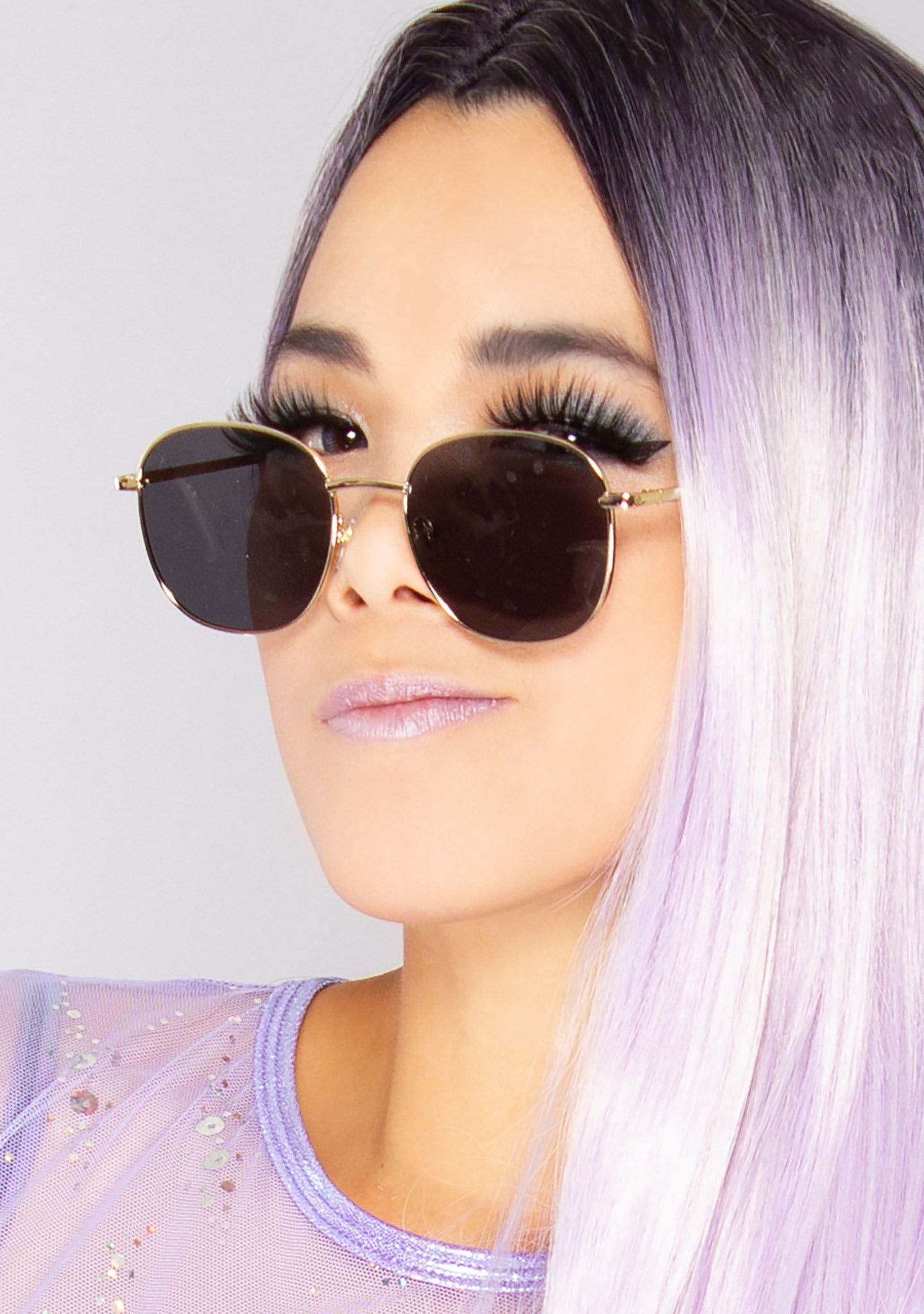  Avalon Sunglasses In Matte Gold/Grey