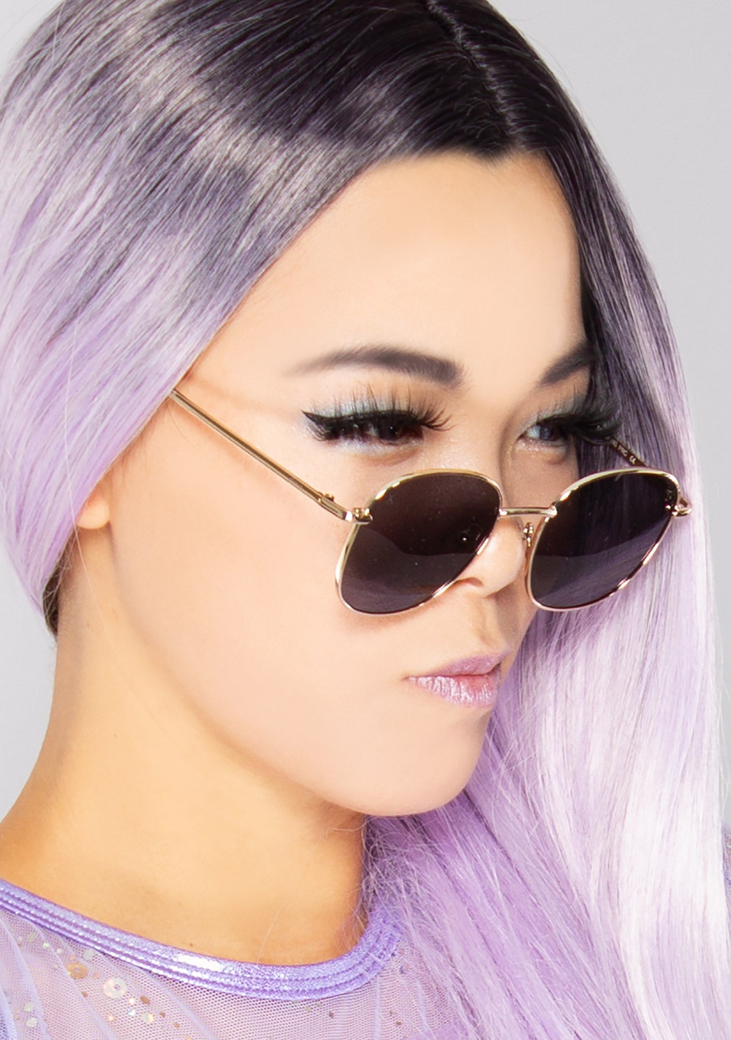  Avalon Sunglasses In Matte Gold/Grey