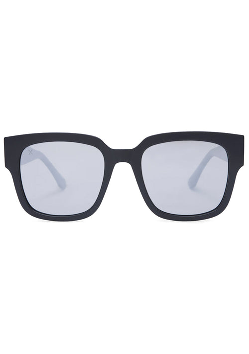  Brea Sunglasses In Black/Grey Mirror