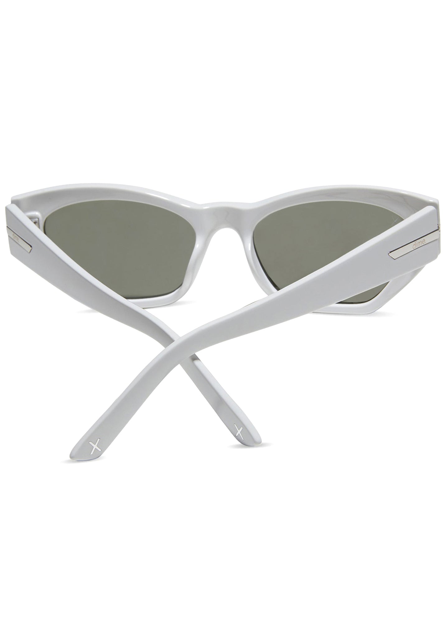  Sawtelle Polarized Sunglasses In Glossy White Silver Mirror