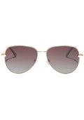  X Les Do Makeup After Party Polarized Sunglasses In Gold/Brown Gradient