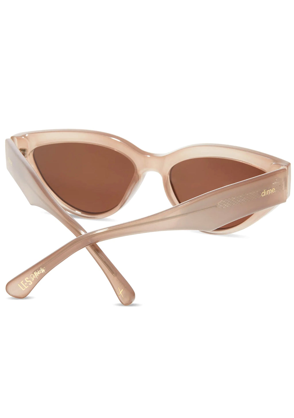  X Les Do Makeup Last Call Polarized Sunglasses In Milky Nude/Brown Gold Flash