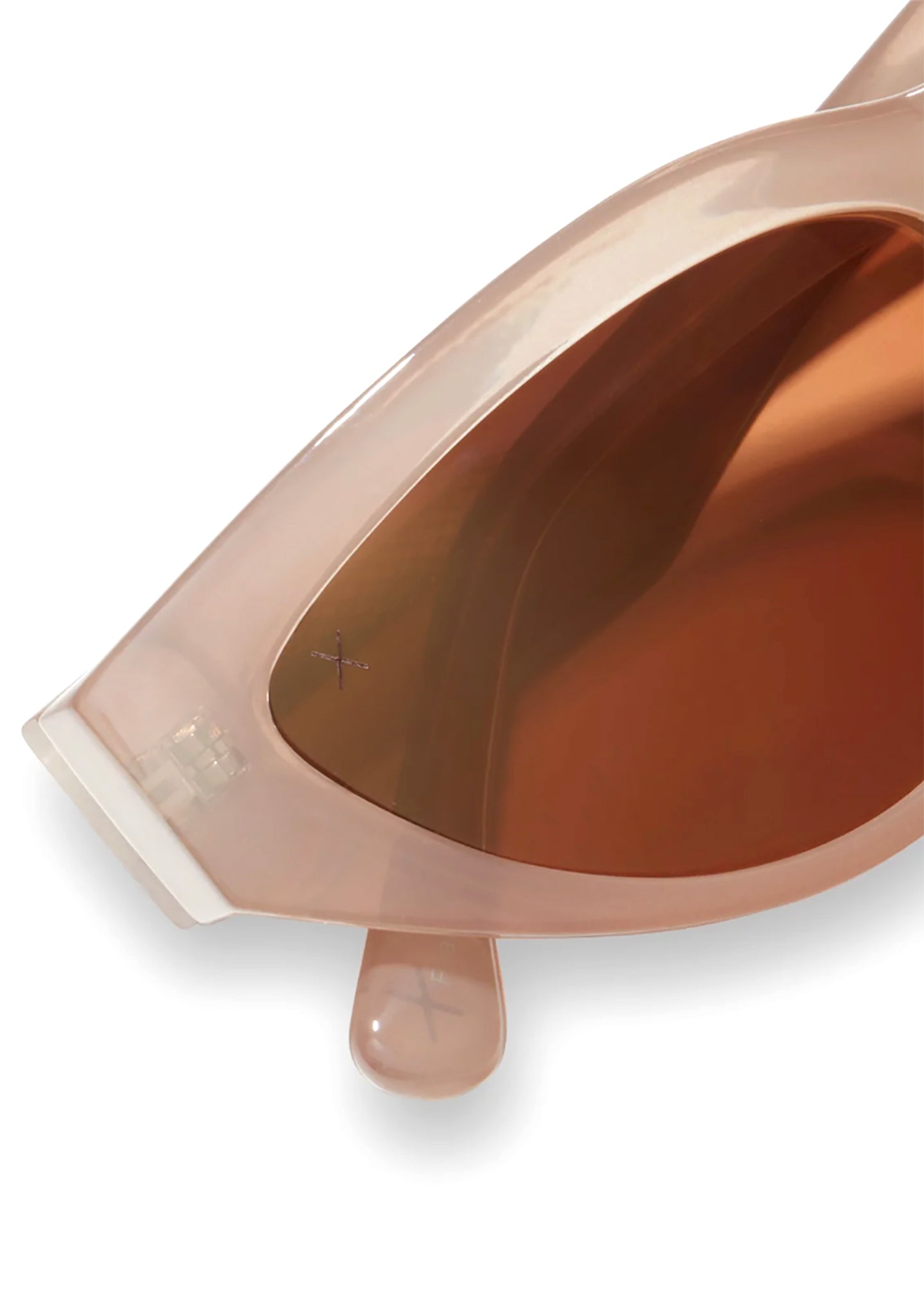  X Les Do Makeup Last Call Polarized Sunglasses In Milky Nude/Brown Gold Flash