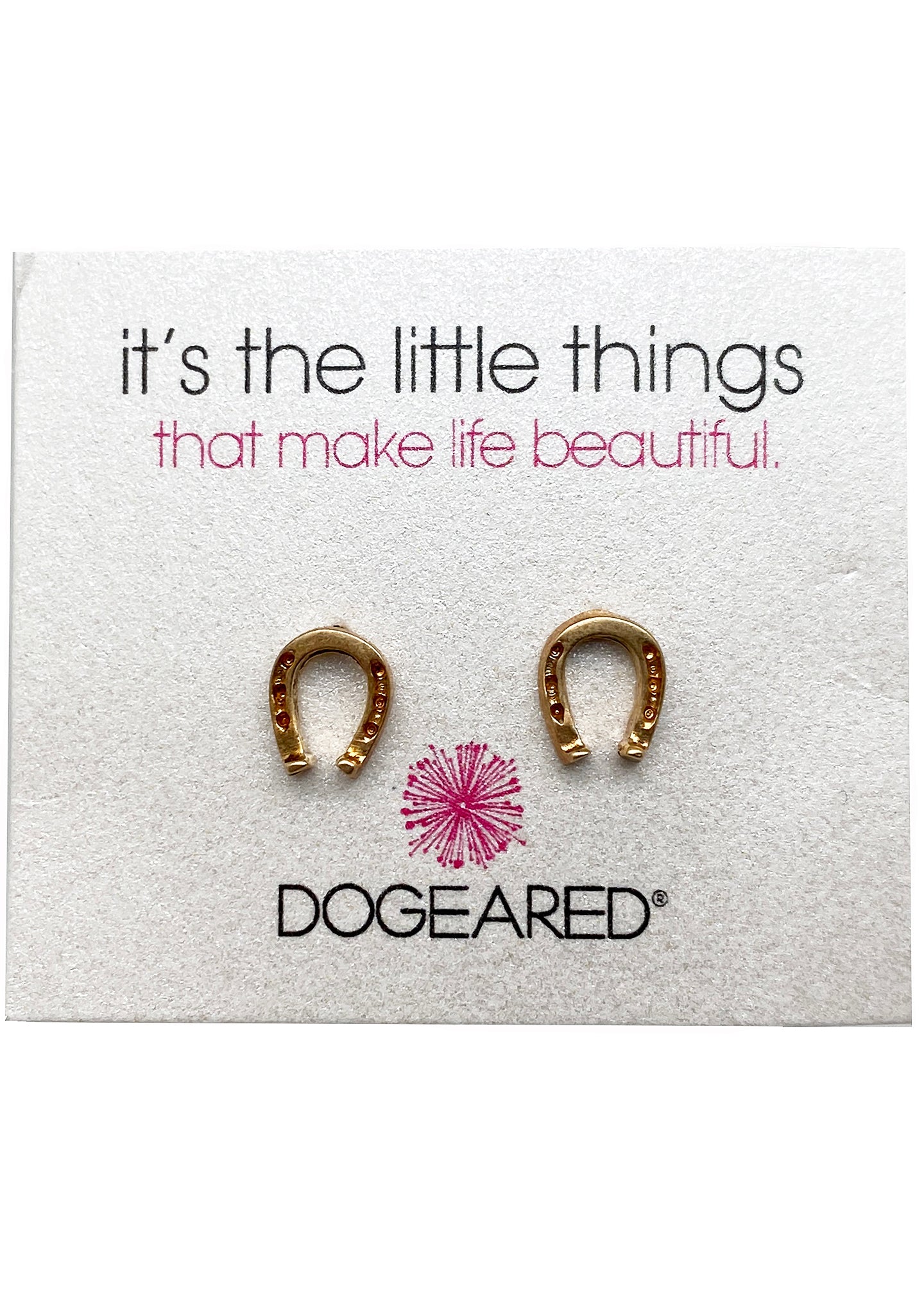  Its The Little Things Horseshoe Earring In Gold