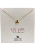  Love Is A State Of Mind New York Necklace In Gold
