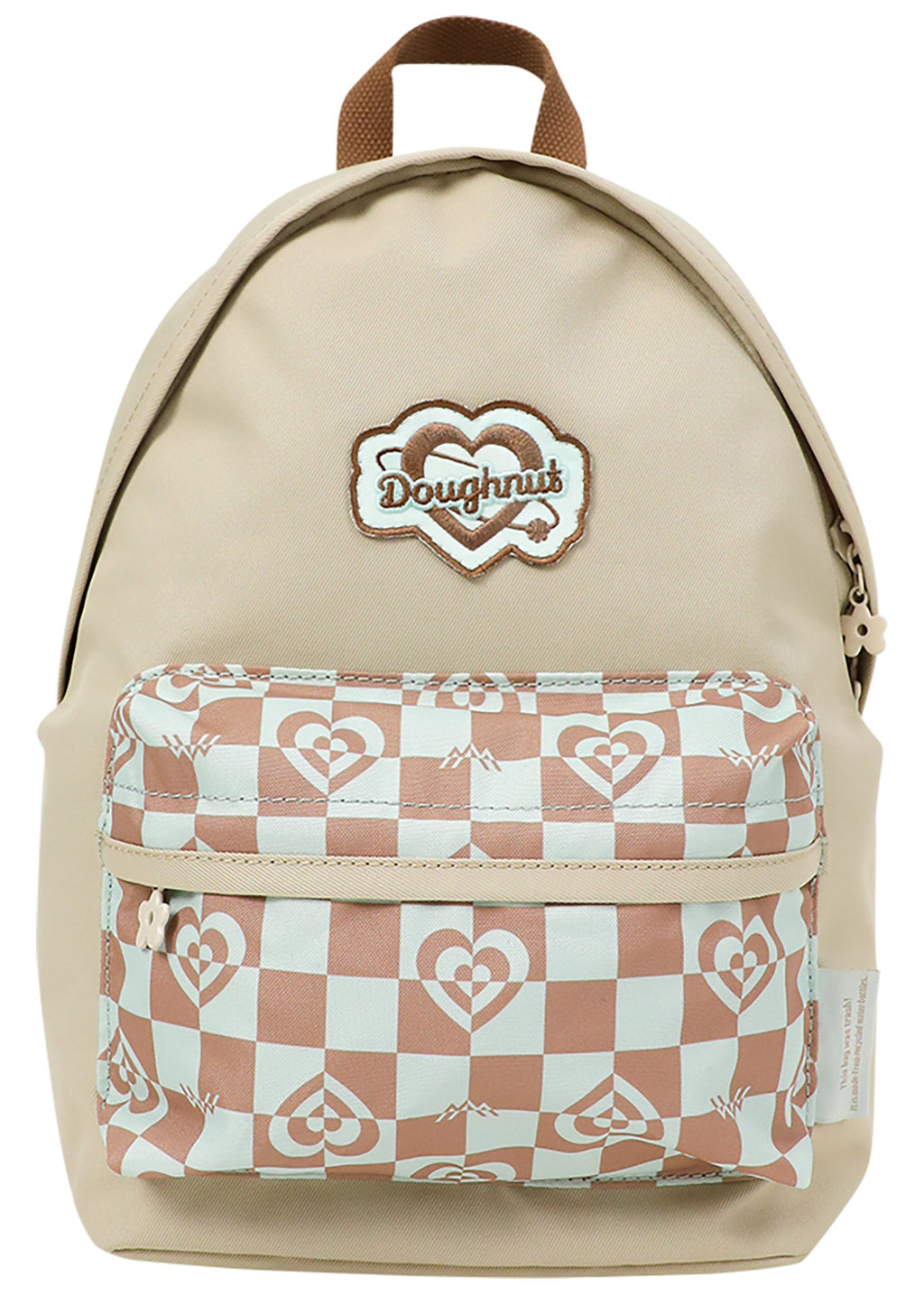  Kaleido Series Plus One Mini Backpack In Mushroom Checked