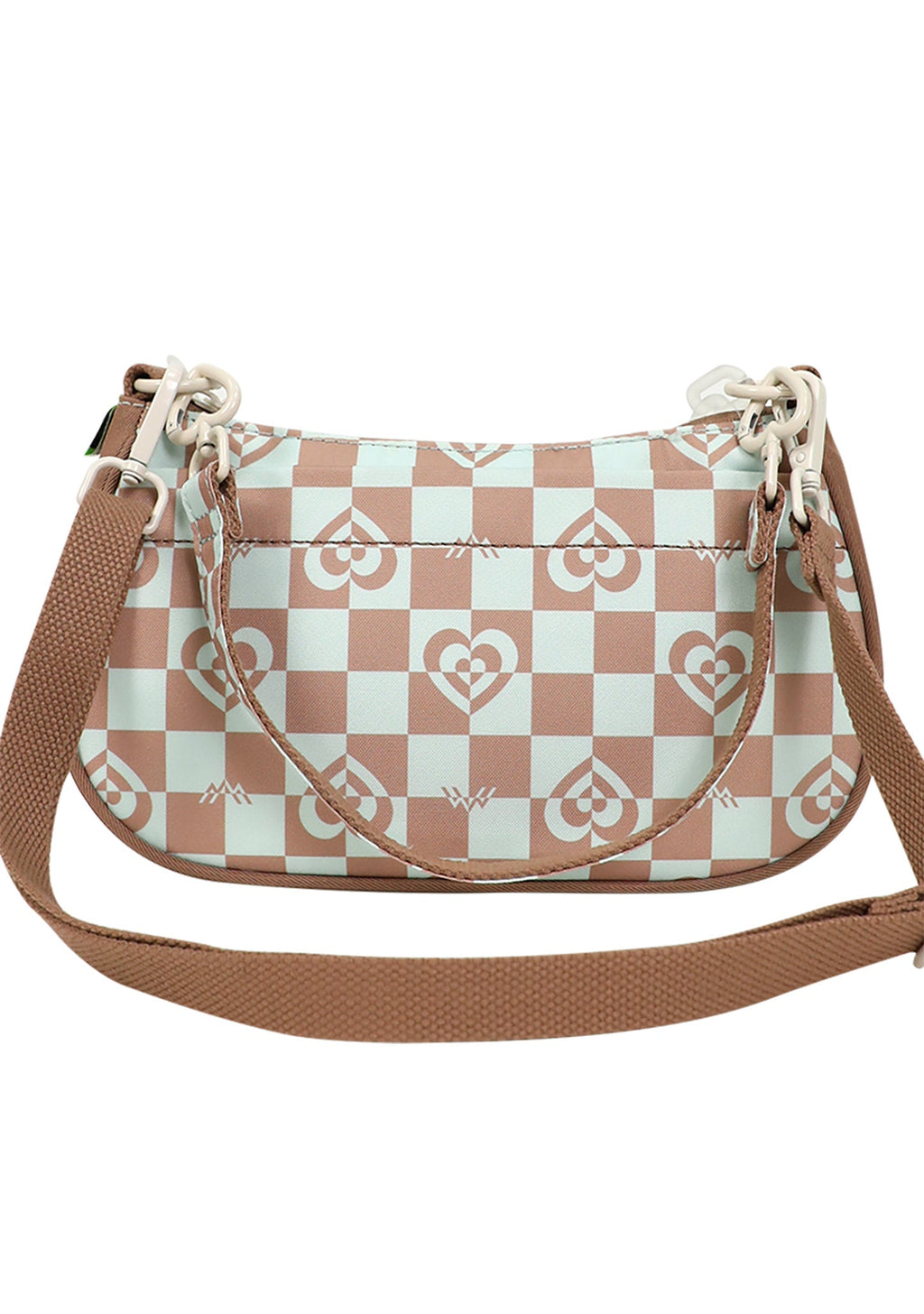  Kaleido Series Priestess Crossbody Bag In Mushroom Checked