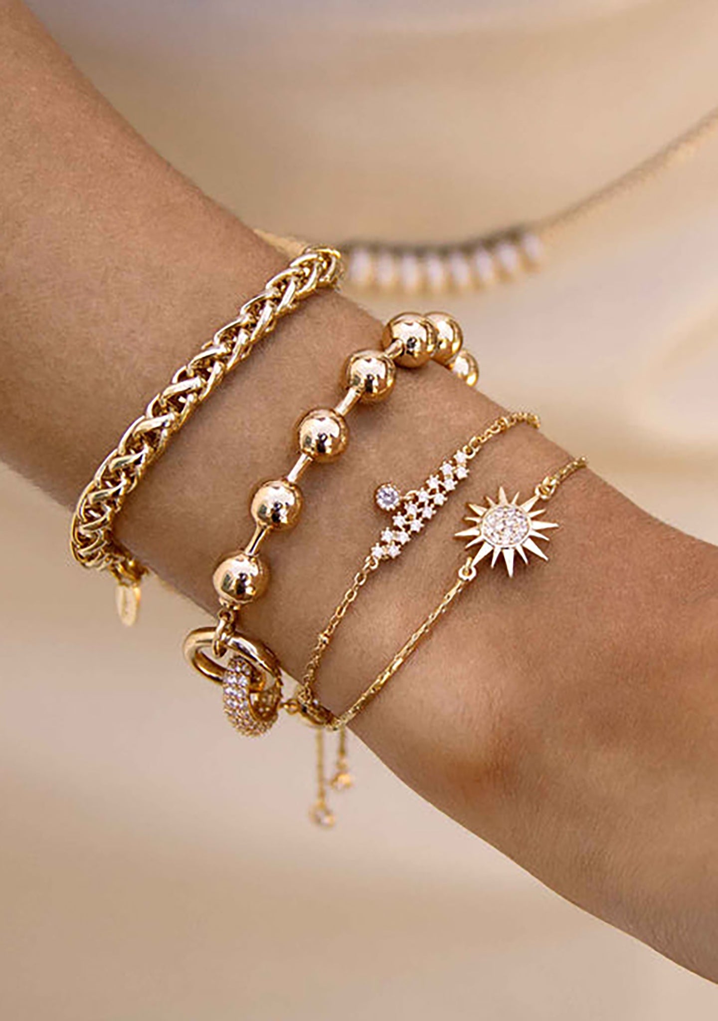  Eclipse Crystal Adjustable Bracelet