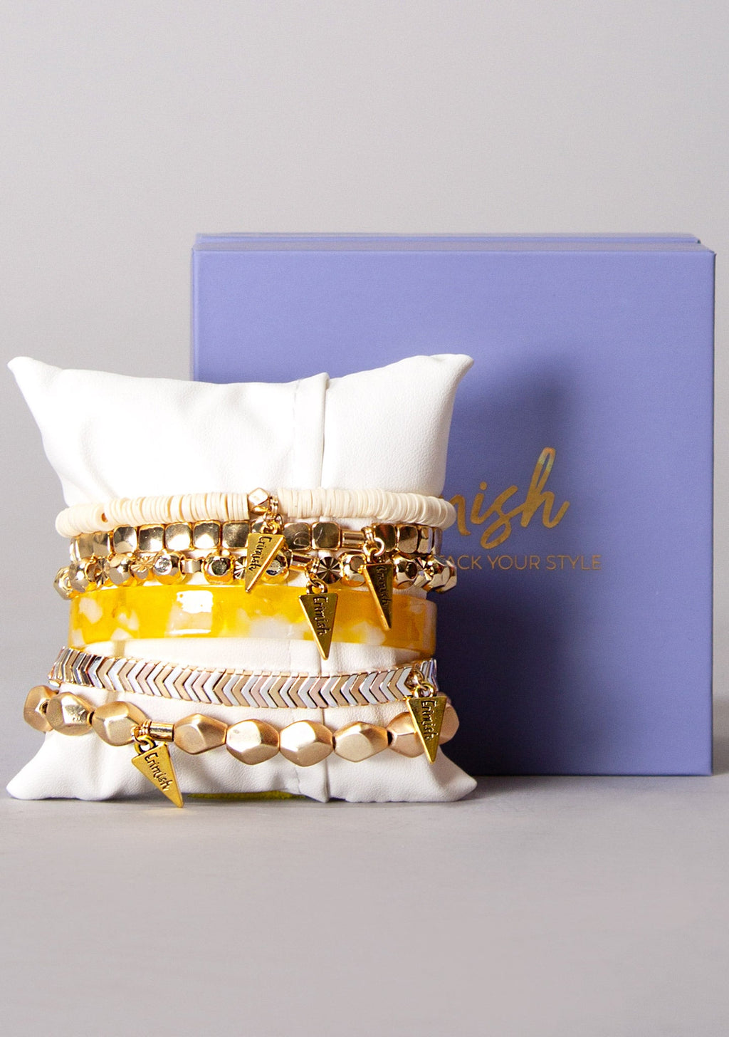  Ribbons Of Gold Bracelet Stack