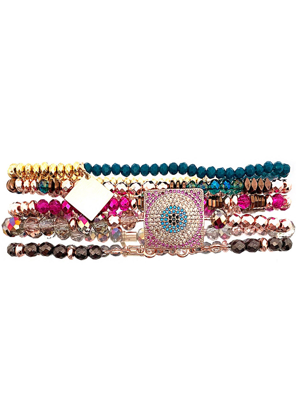  Gypsy Glow Selina Stacked Bracelet