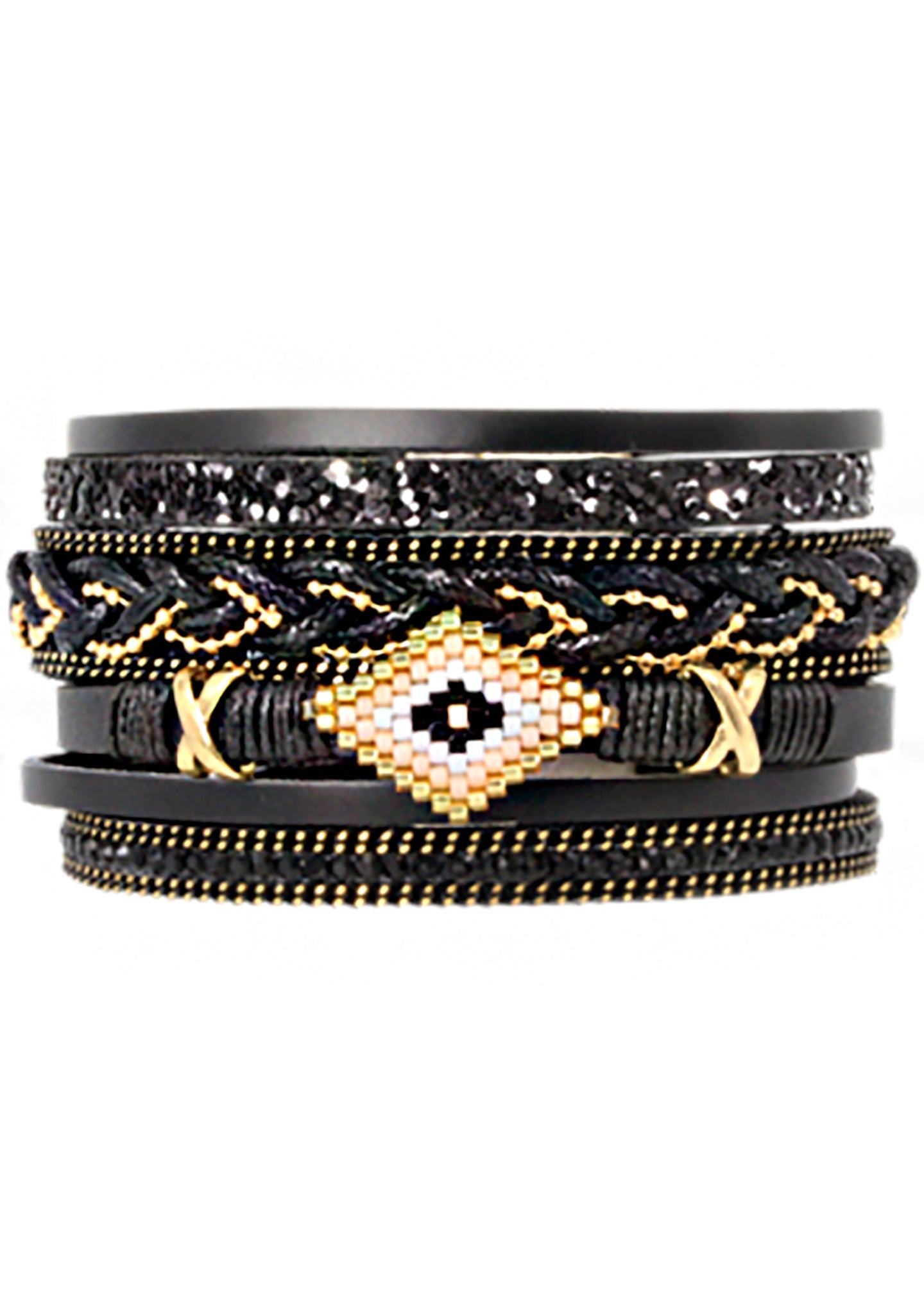  Into The Night Multi Strand Bracelet