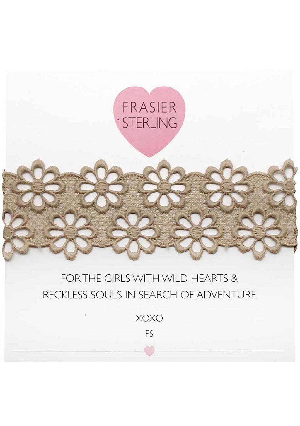  Lacey Daisy Choker In Tan