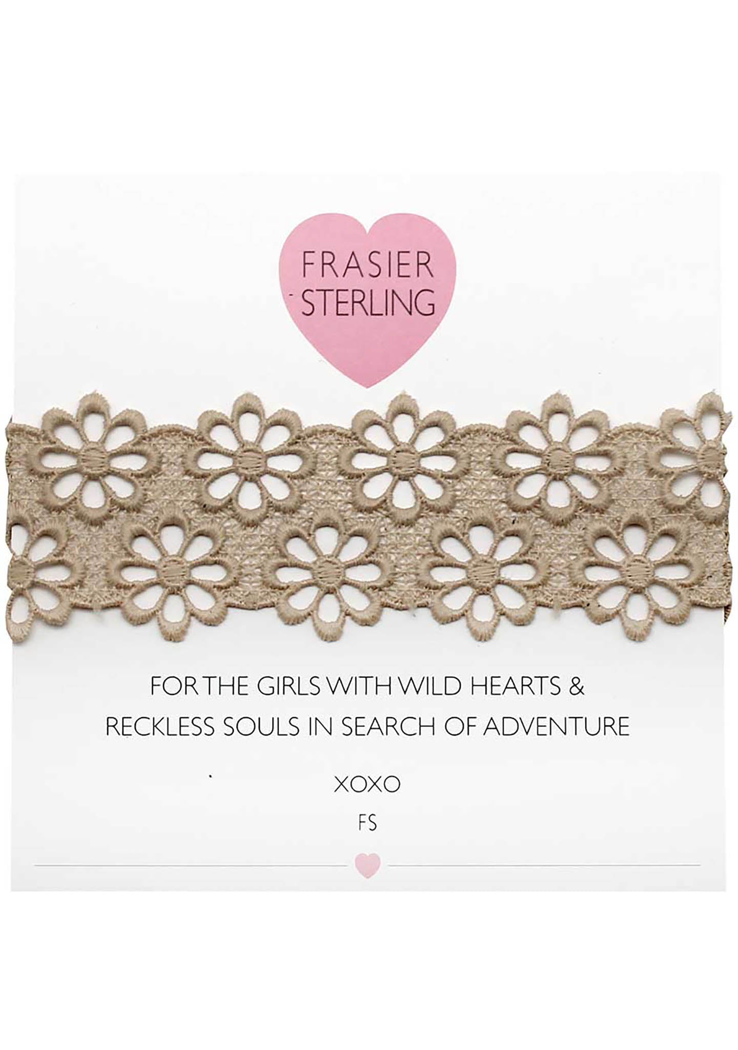  Lacey Daisy Choker In Tan