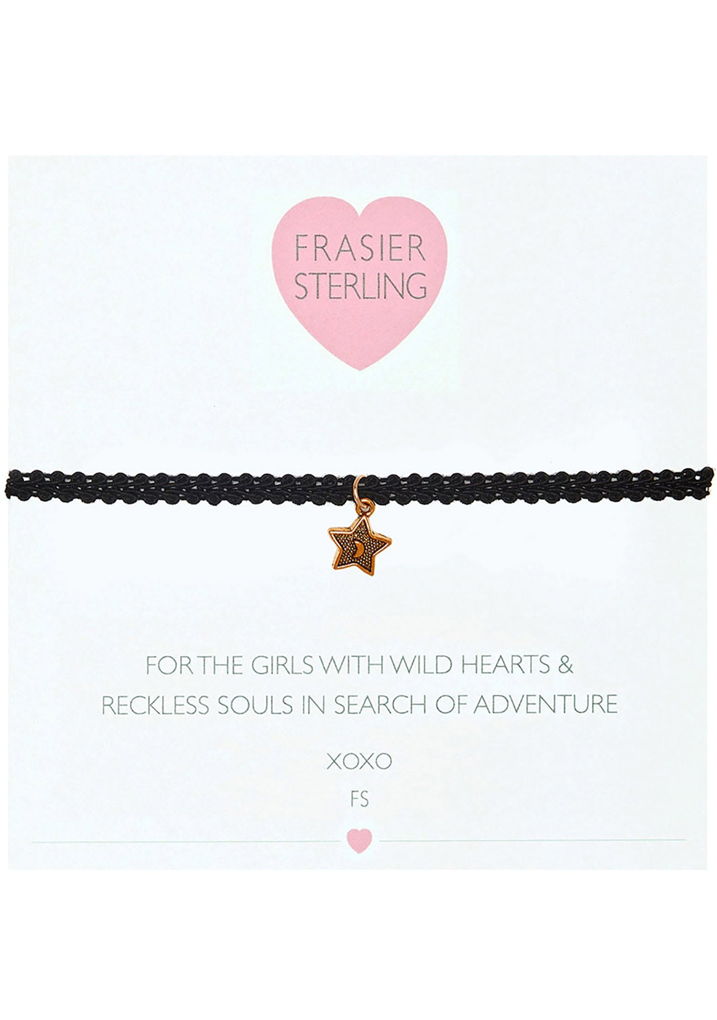  Frasier Sterling Nothing But Love Star Choker In Black