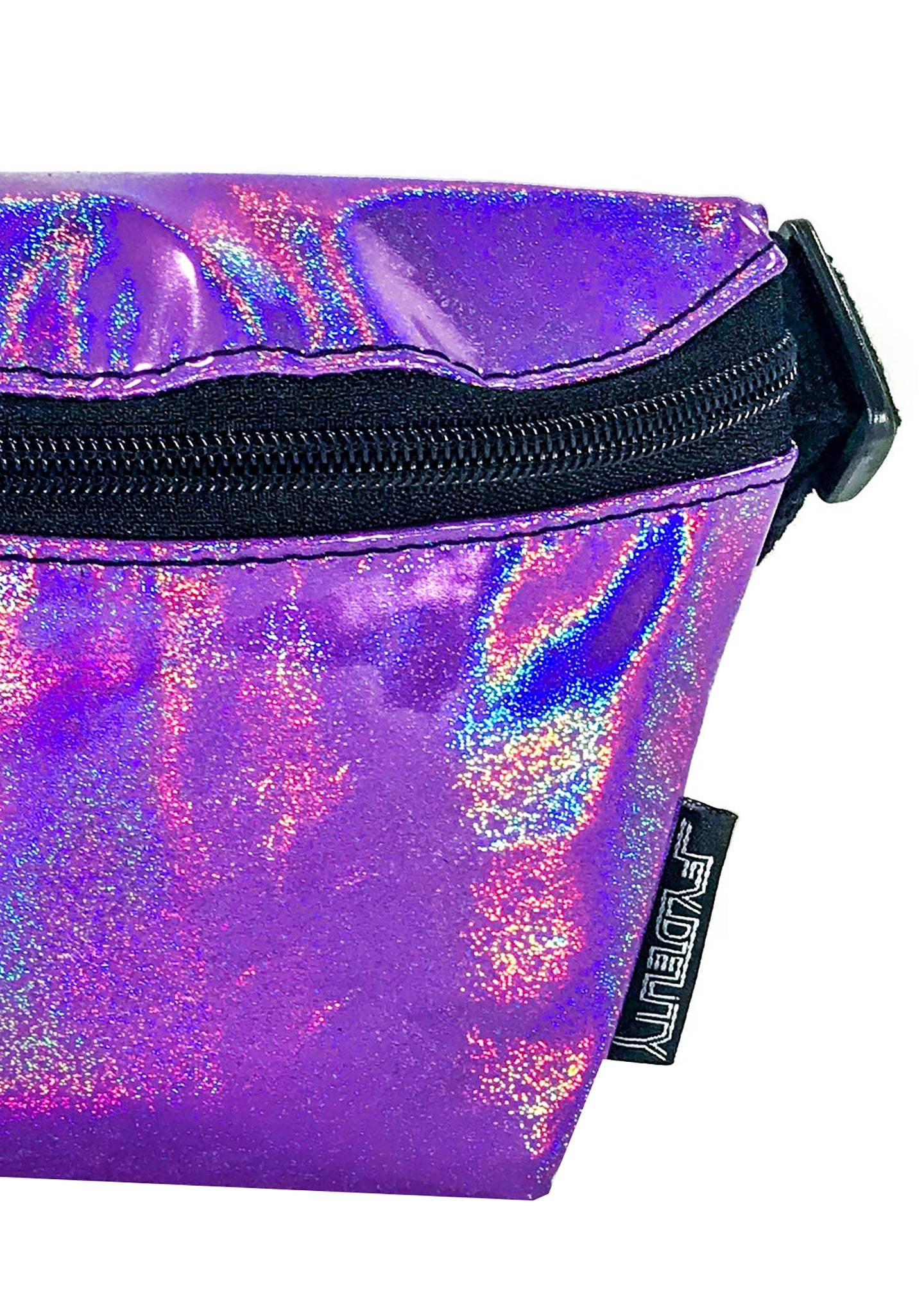  Ultra Slim Purple Beam Iridescent Belt Bags