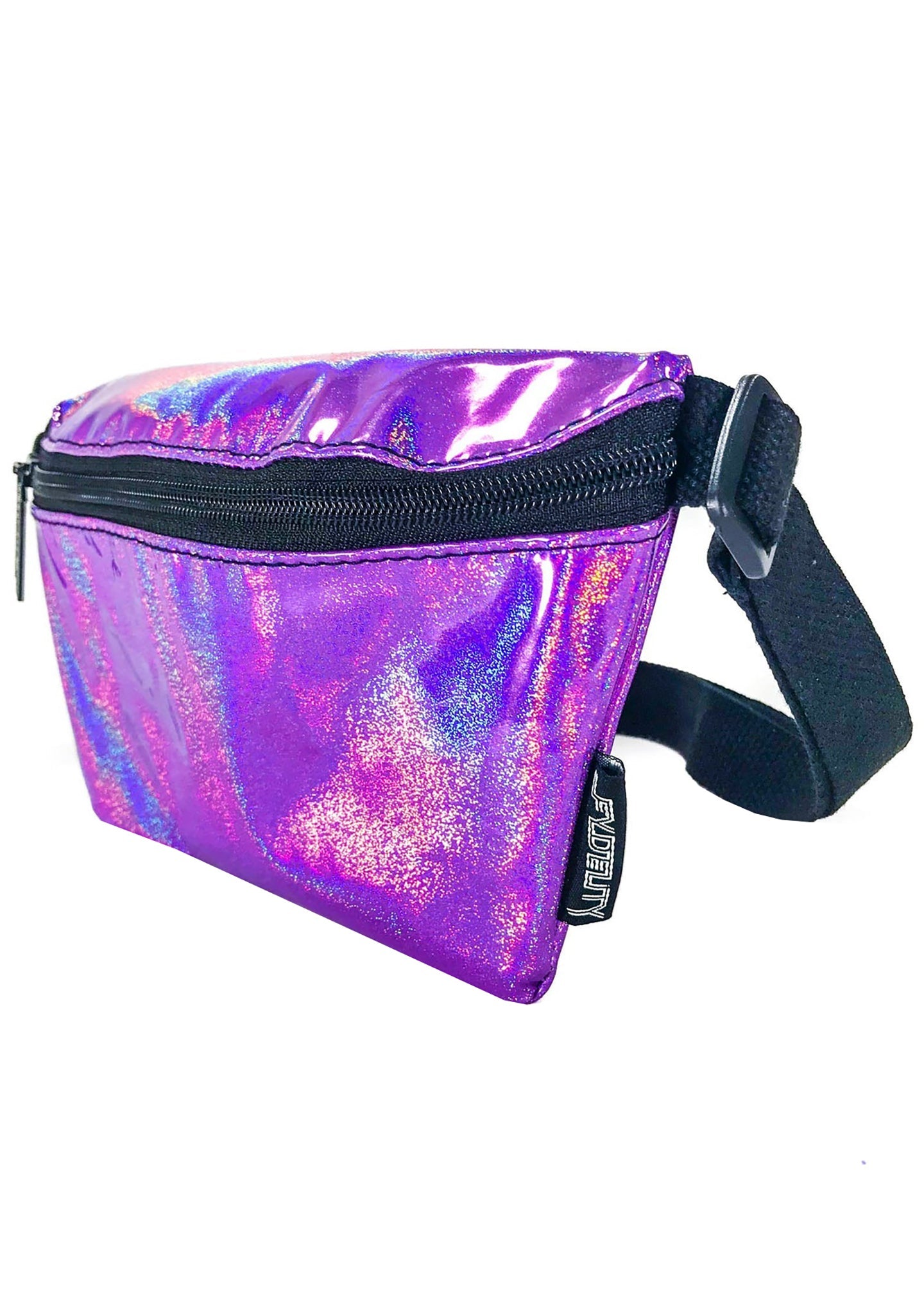  Ultra Slim Purple Beam Iridescent Belt Bags