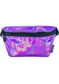  Ultra Slim Purple Beam Iridescent Belt Bags