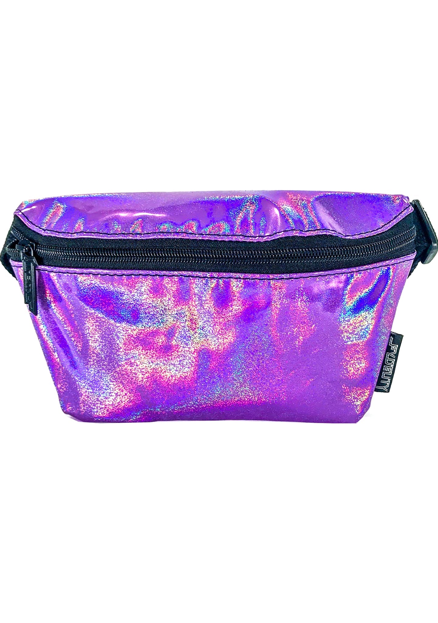  Ultra Slim Purple Beam Iridescent Belt Bags