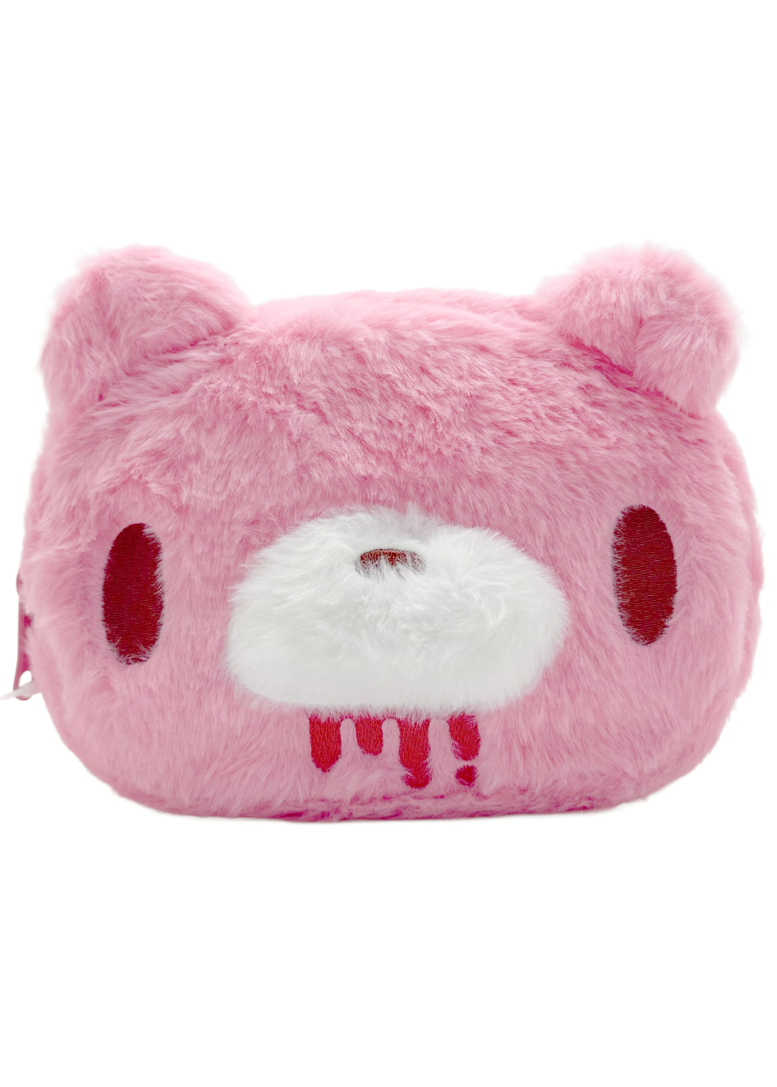  Gloomy Bear Bloody Bear Face Plush Cosmetic Bag