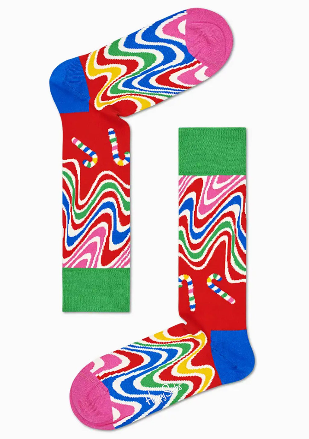 Happy Socks Psychedelic Candy Cane Socks Gift Box Set