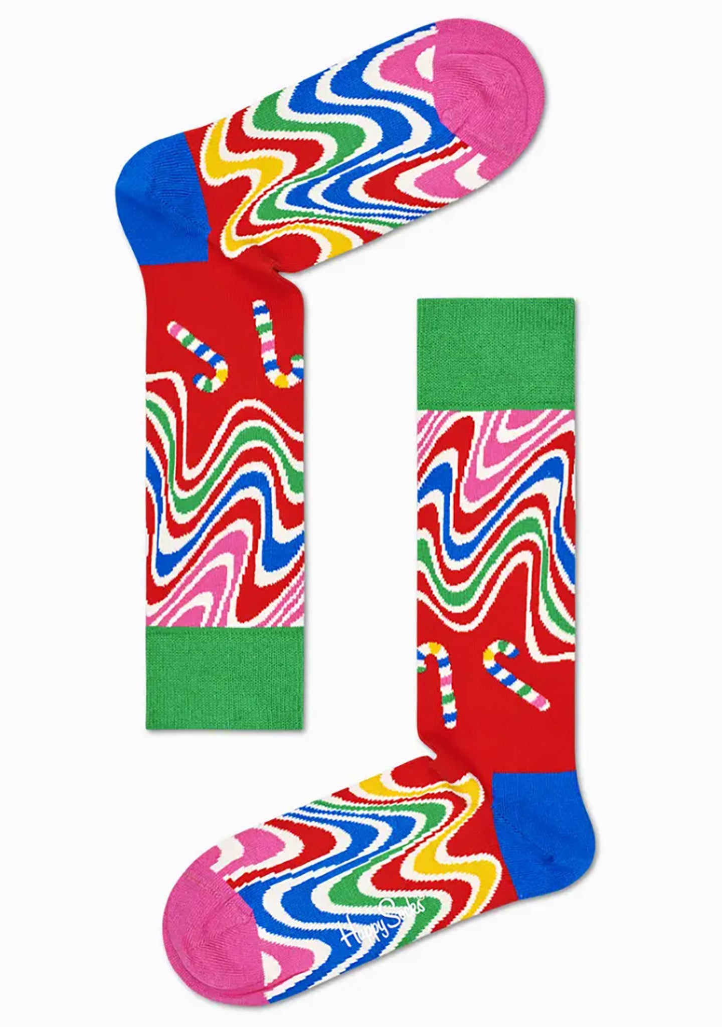 Happy Socks Psychedelic Candy Cane Socks Gift Box Set
