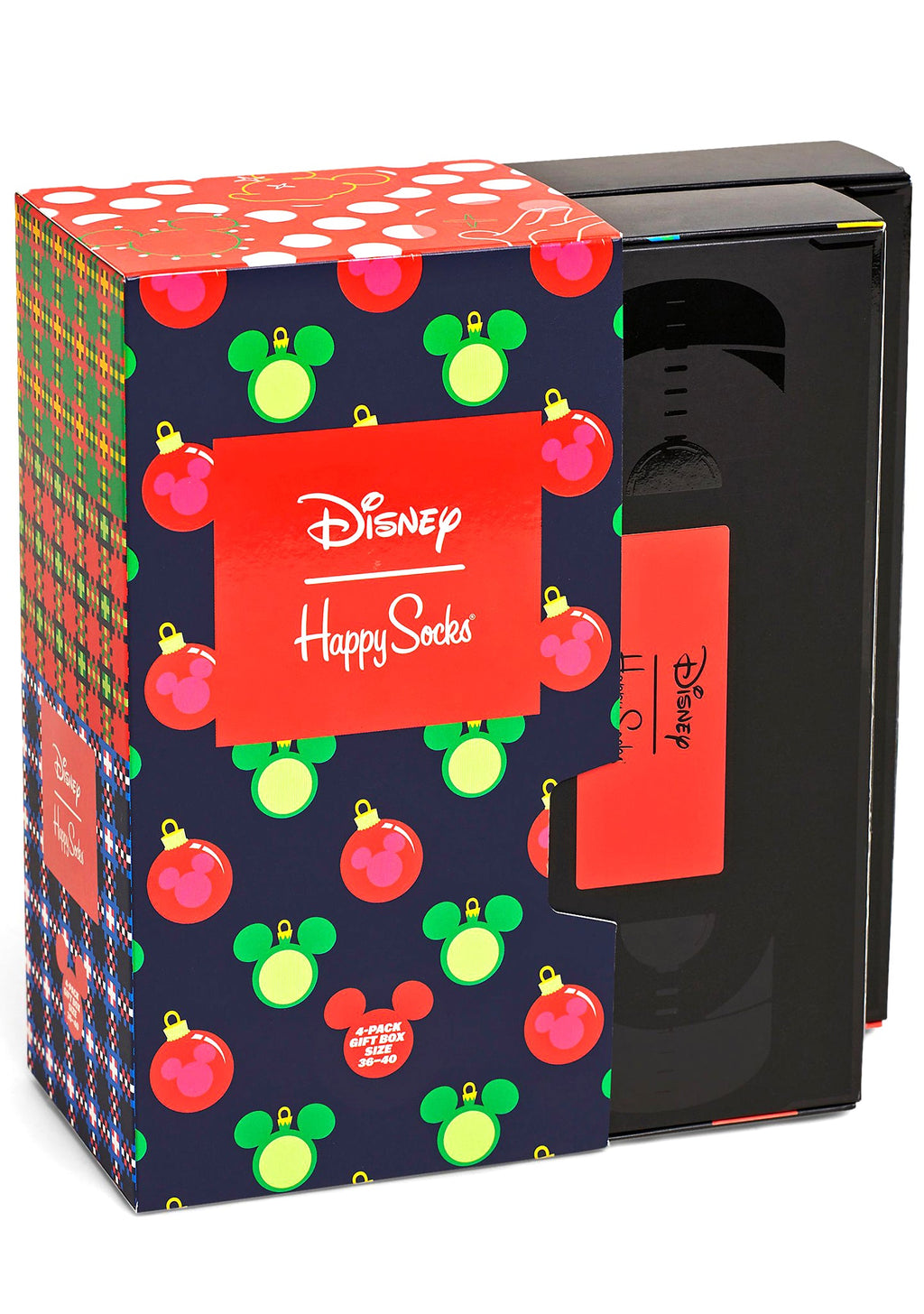 Happy Socks X Disney Christmas VHS Socks 4PK Gift Box Set