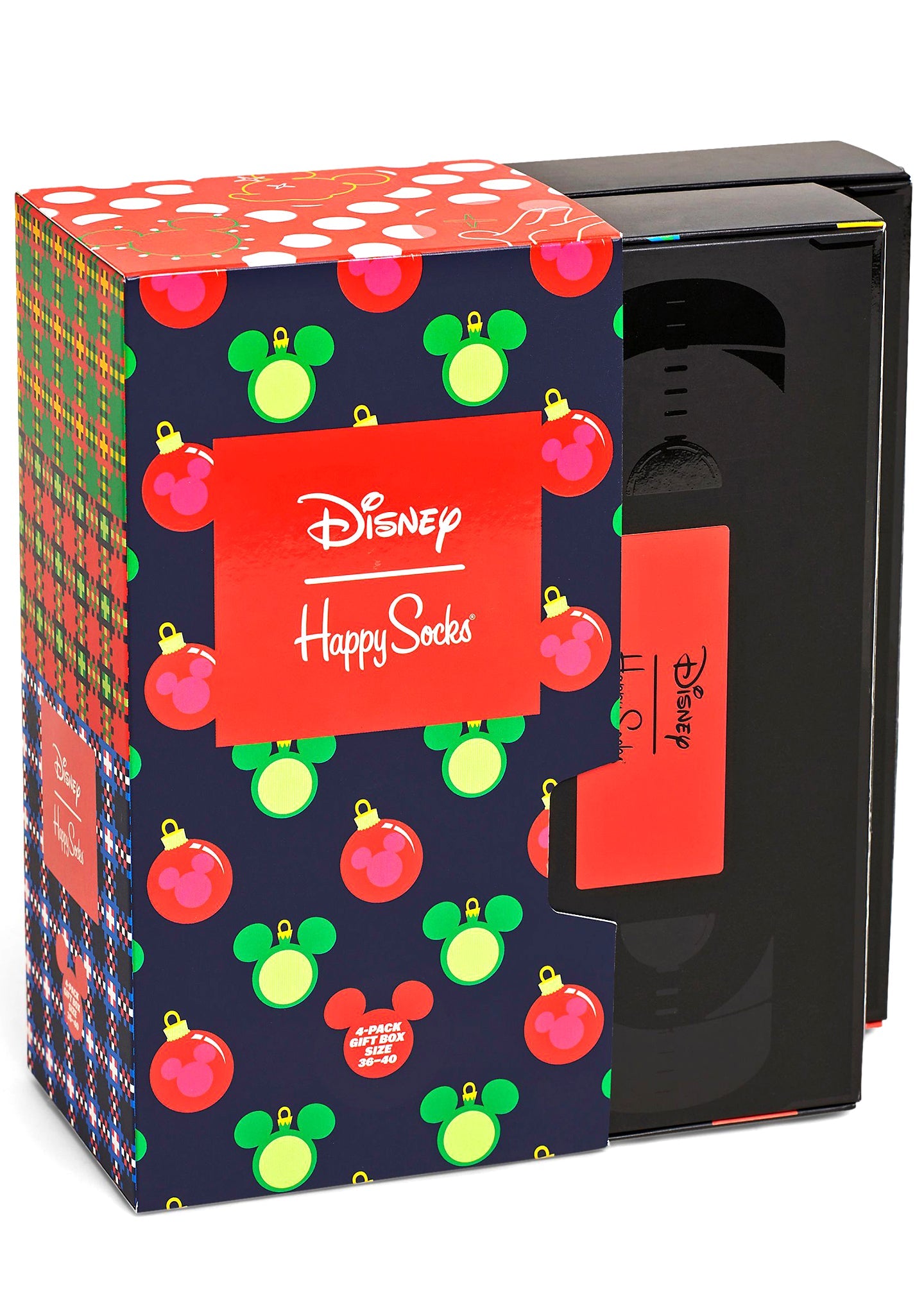 Happy Socks X Disney Christmas VHS Socks 4PK Gift Box Set