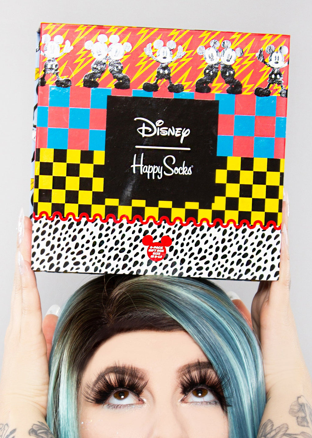 Happy Socks X Disney Mickey And Minnie 6PK Sock Gift Set