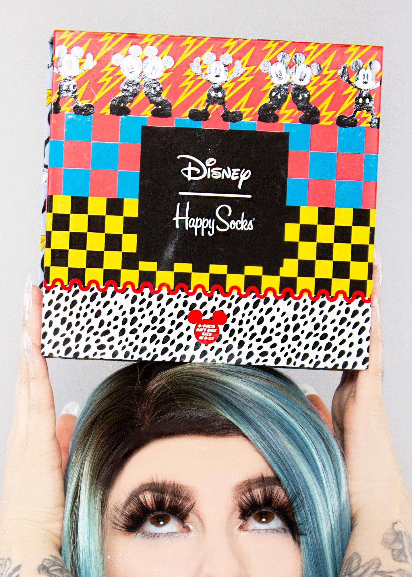 Happy Socks X Disney Mickey And Minnie 6PK Sock Gift Set