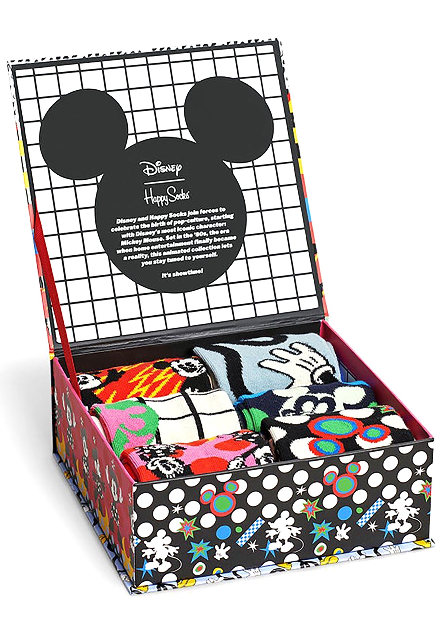 Happy Socks X Disney Mickey And Minnie 6PK Sock Gift Set