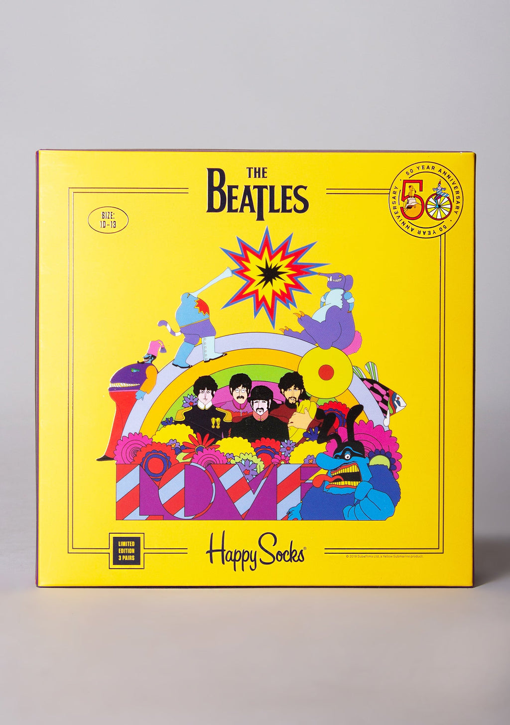 Happy Socks The Beatles 2nd Edition 3PK Gift Set