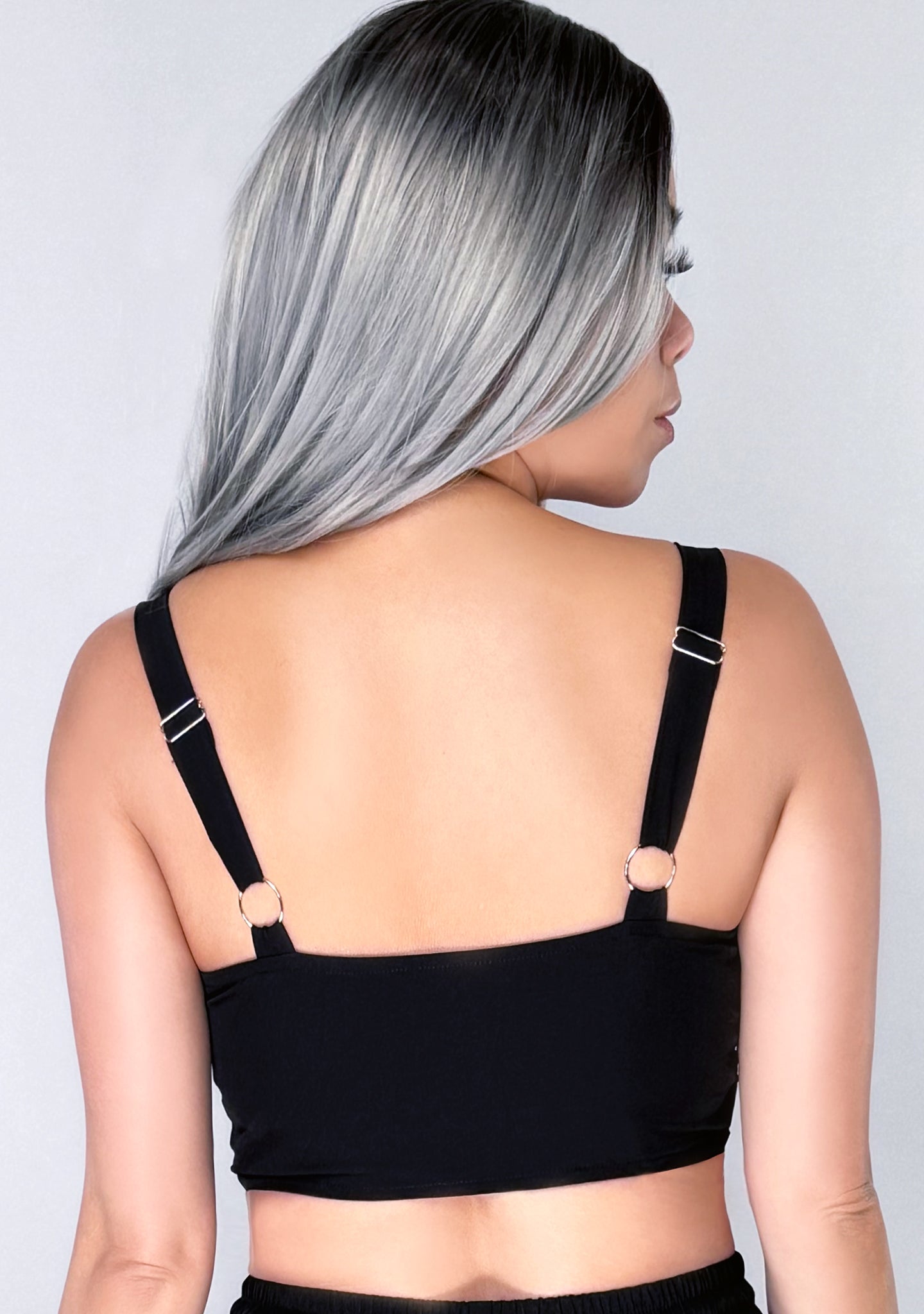  Metro Chic Black Cargo Crop Top
