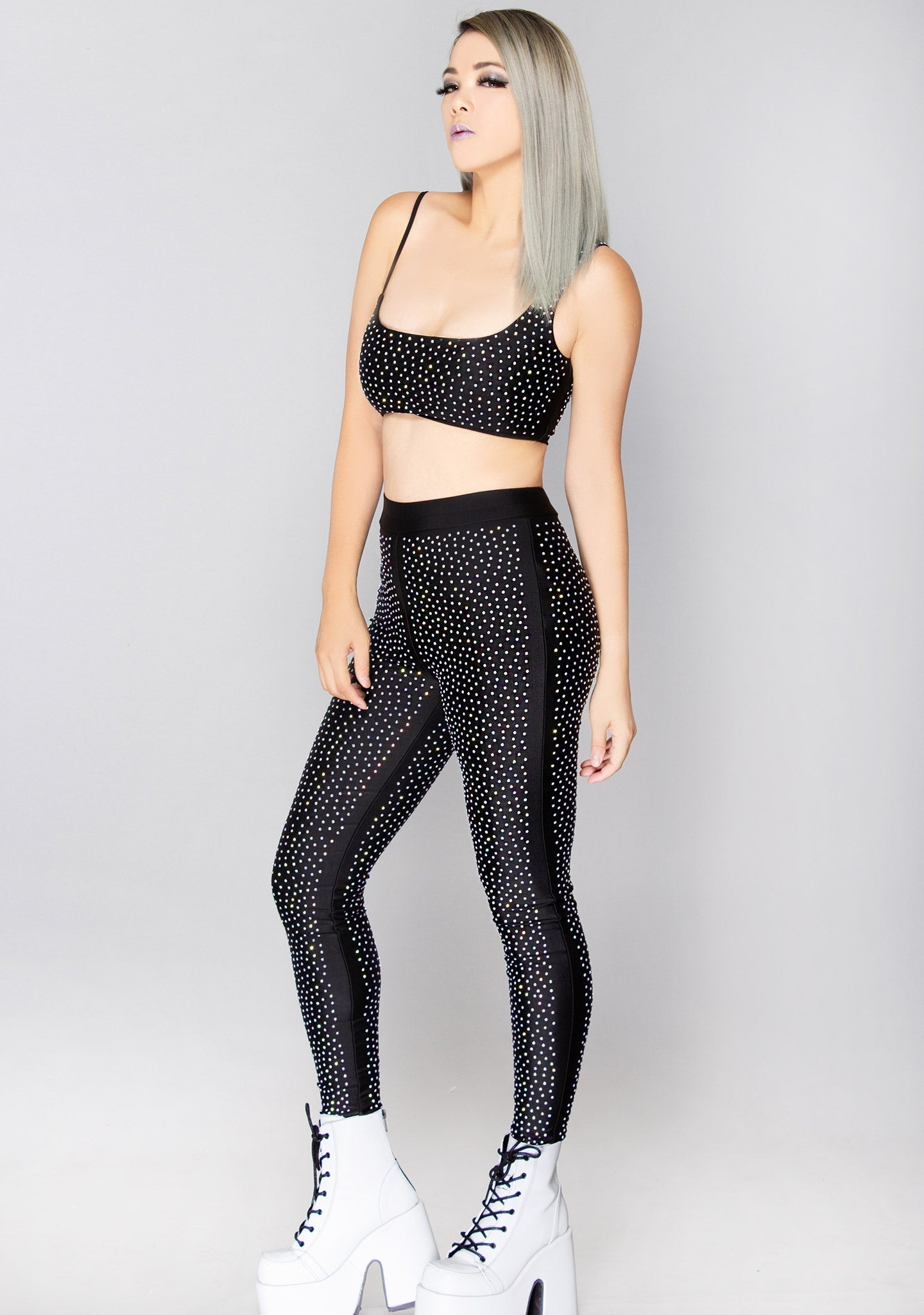  Stargazer Rhinestone Cropped Top