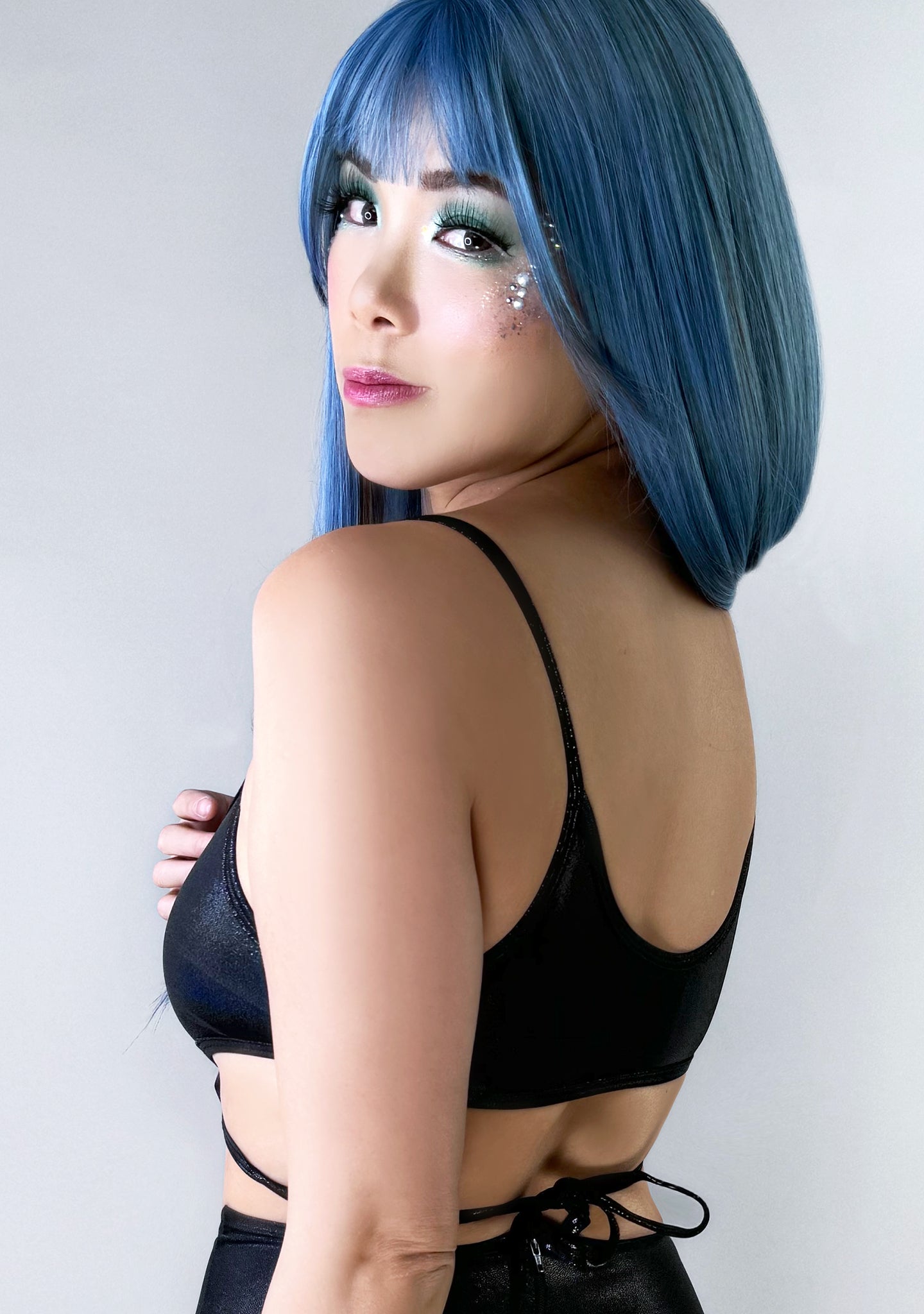 Shadow Dancer Black Cropped Top