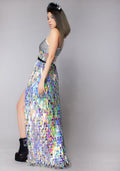  Knives Out Blade Sequin Harness Gypsy Skirt One Size
