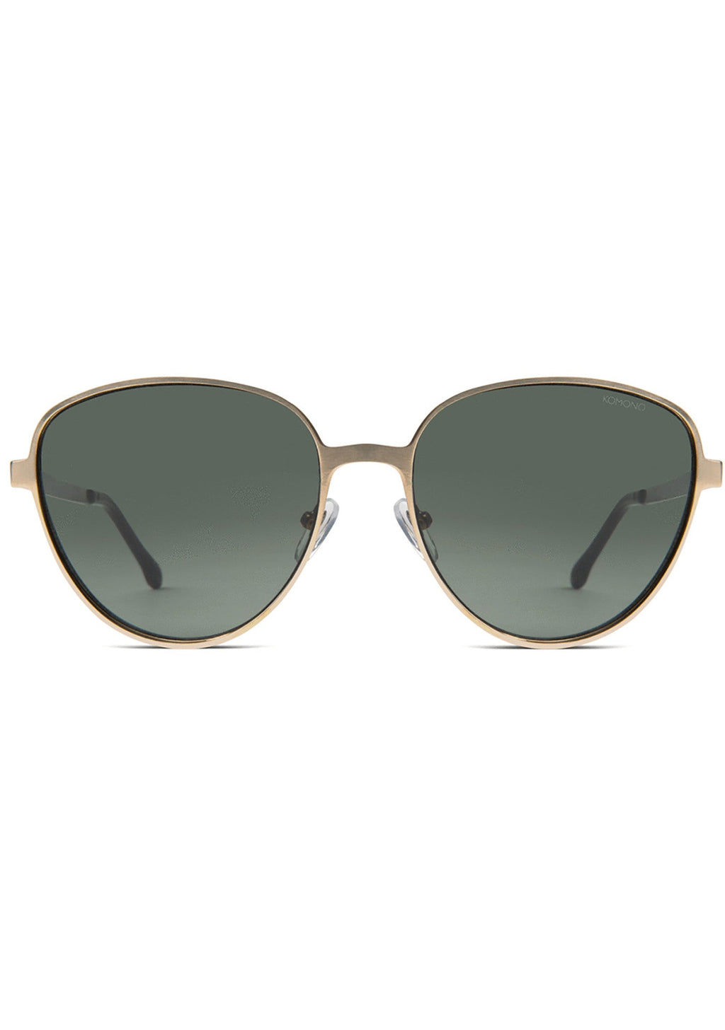 KOMONO Chris Sunglasses In White Gold