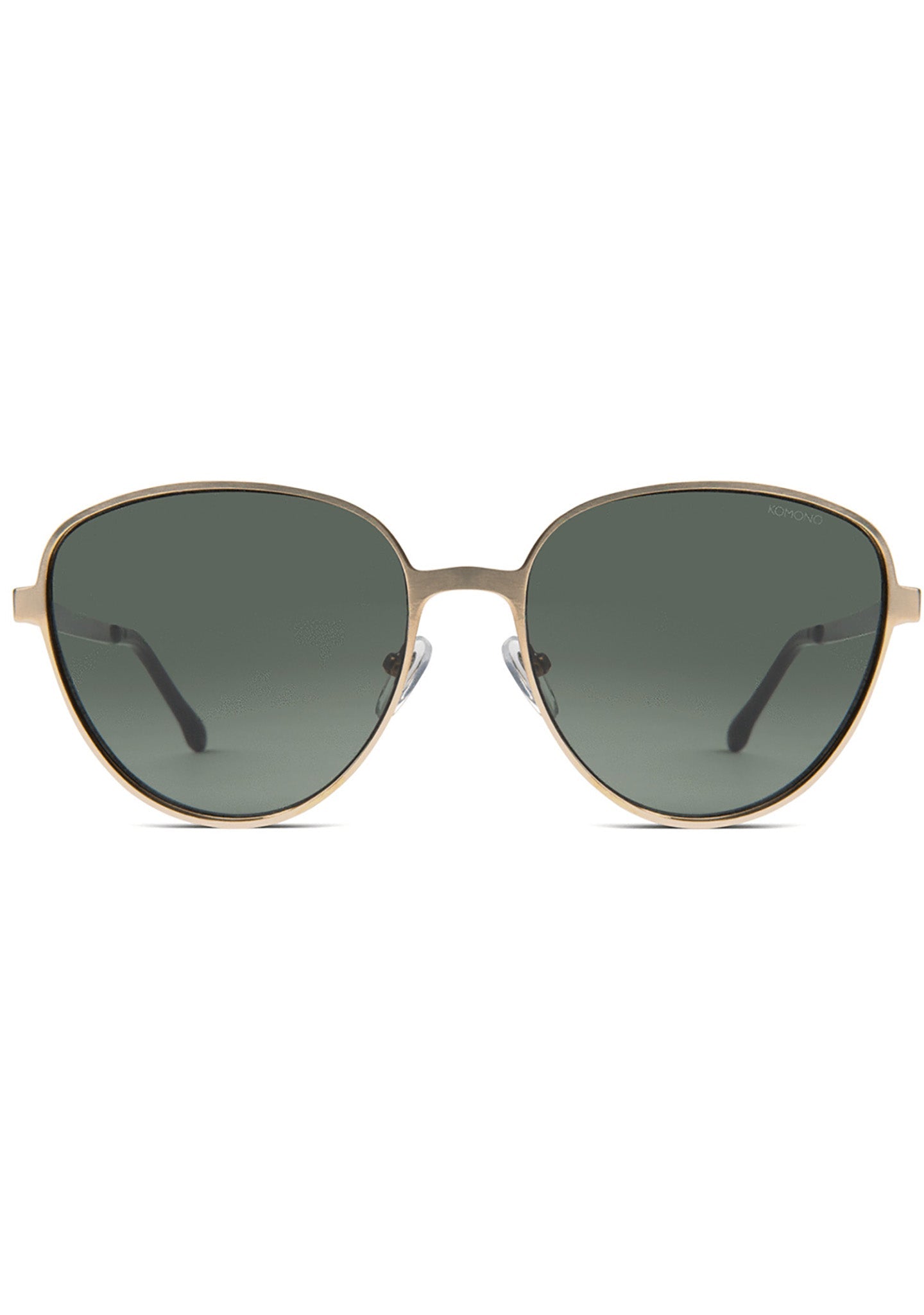 KOMONO Chris Sunglasses In White Gold