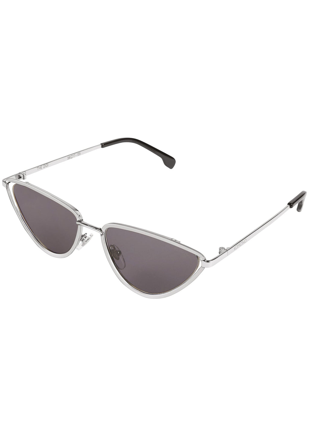 KOMONO Gigi Sunglasses In Silver/Smoke
