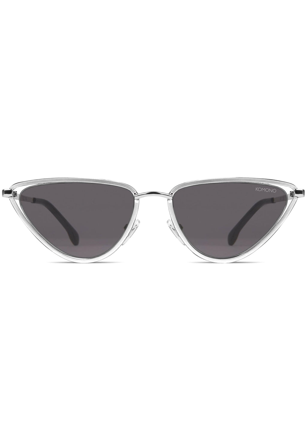 KOMONO Gigi Sunglasses In Silver/Smoke