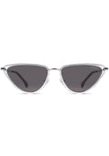 KOMONO Gigi Sunglasses In Silver/Smoke