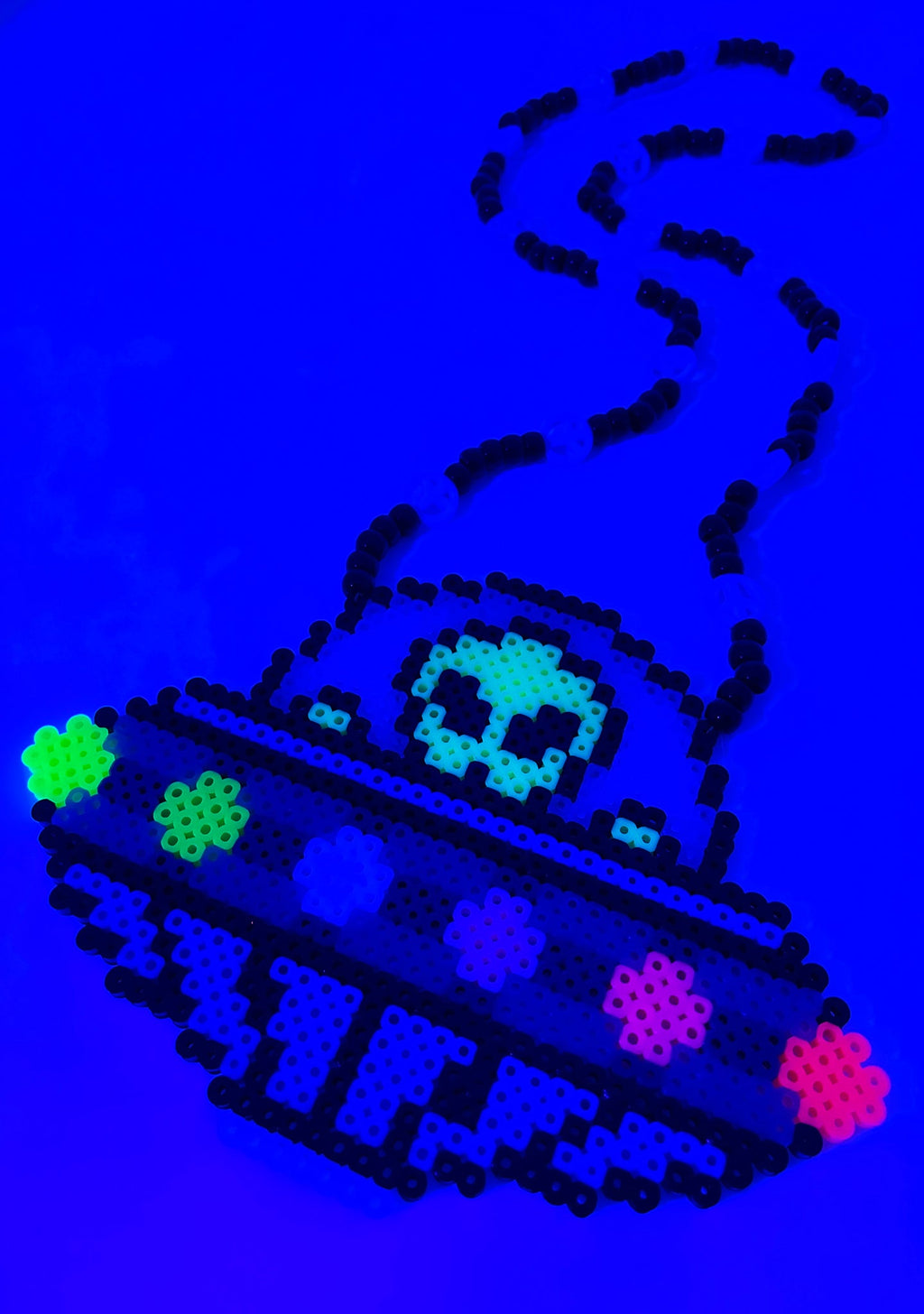  Astro Rave UFO Invasion Kandi Necklace