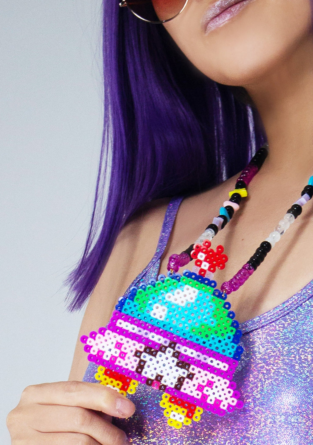  Cosmic Voyage Rave Kandi Necklace